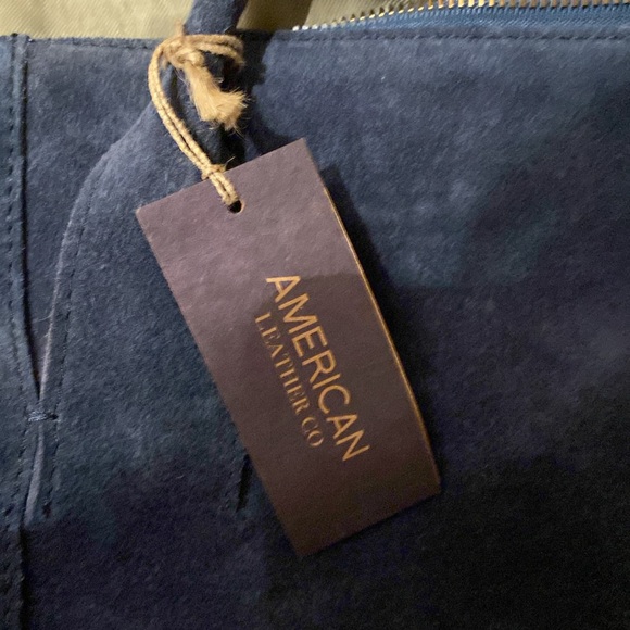 Blue suede bag brand new - Picture 2 of 6